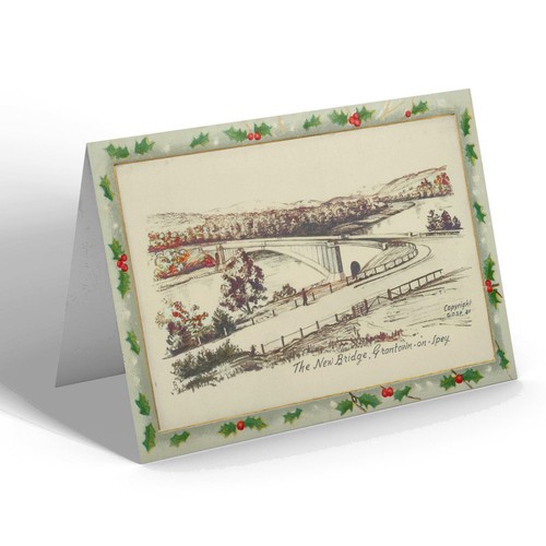 Xmas notelet vintage - notelet,