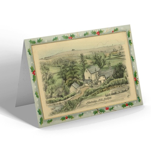 Xmas notelet vintage - xmas,