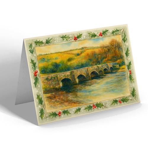 Xmas notelet new - notelet, bridge