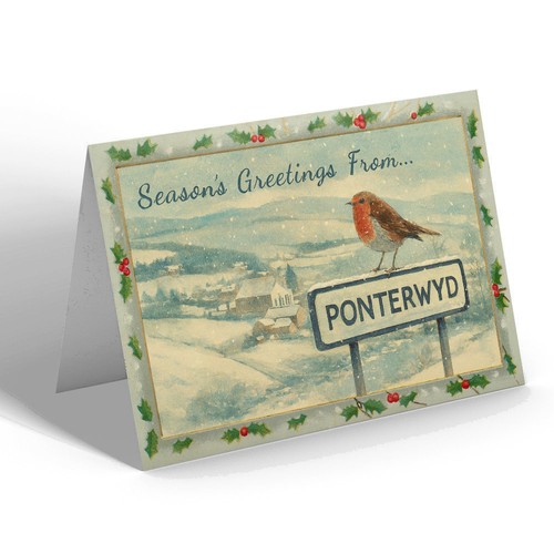 Christmas card ponterwyd - christmas,