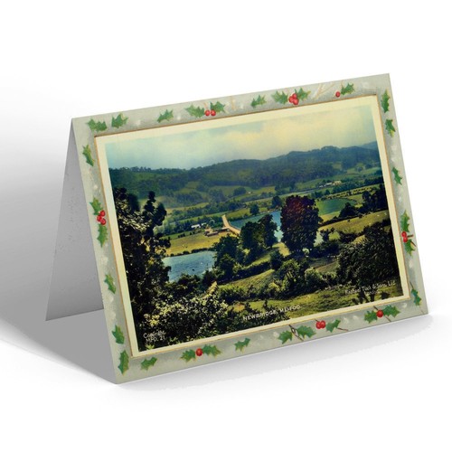 Xmas notelet vintage wales - vintage,
