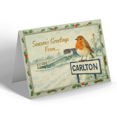 Xmas notelet carlton - xmas,