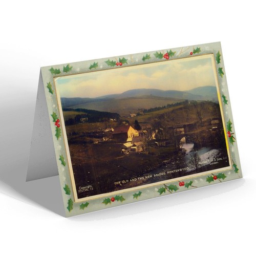 Christmas card vintage wales - christmas,